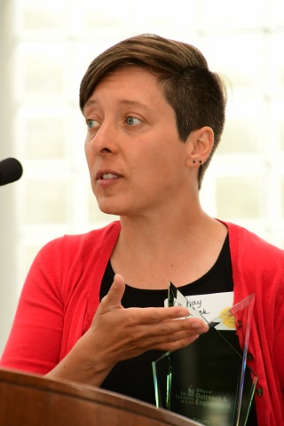Lindsay Mattock, assistant professor in the School of Library and Information Science